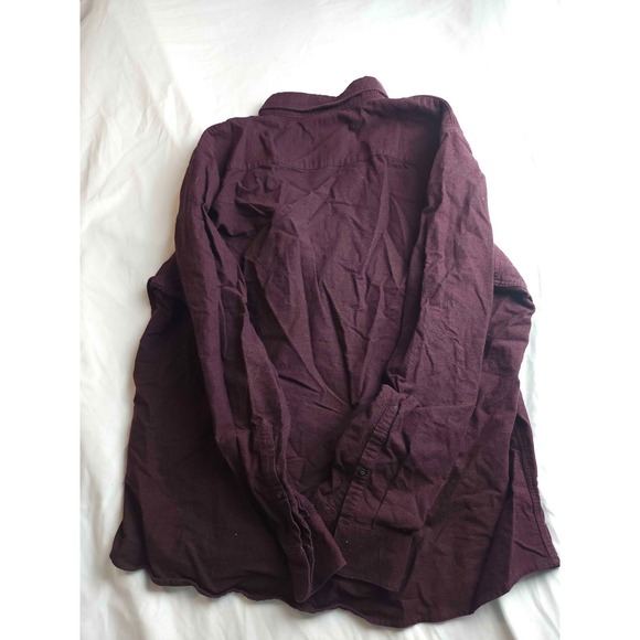 Marc Anthony Button Down Shirt Mens Size 2XL Purple Slim Fit Long Sleeves Casual - Picture 5 of 5